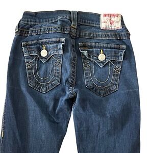 True Religion Jeans Women's Size 27 Low Rise Skinny Jeans Western Made in USA